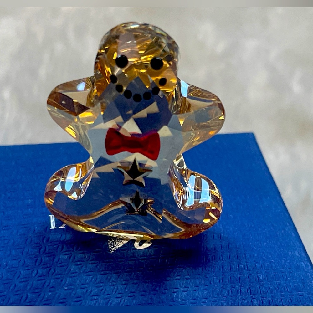 Swarovski Retired Rocking Gingerbread man- preowned - Picture 5 of 8